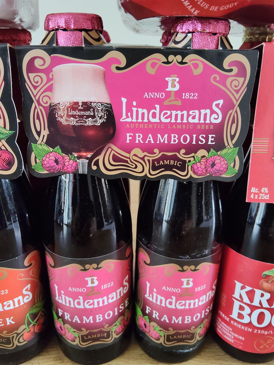 Diverse fruit bieren in 4-packs