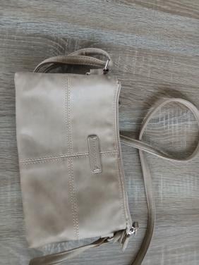 Stijlvol Beige Schoudertasje met Meerdere Vakken