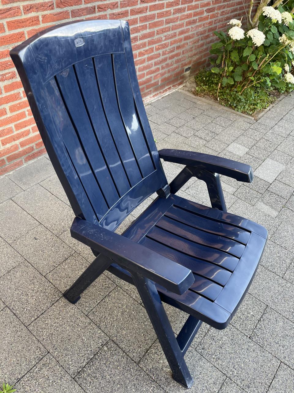 Tuinstoel, blauw
