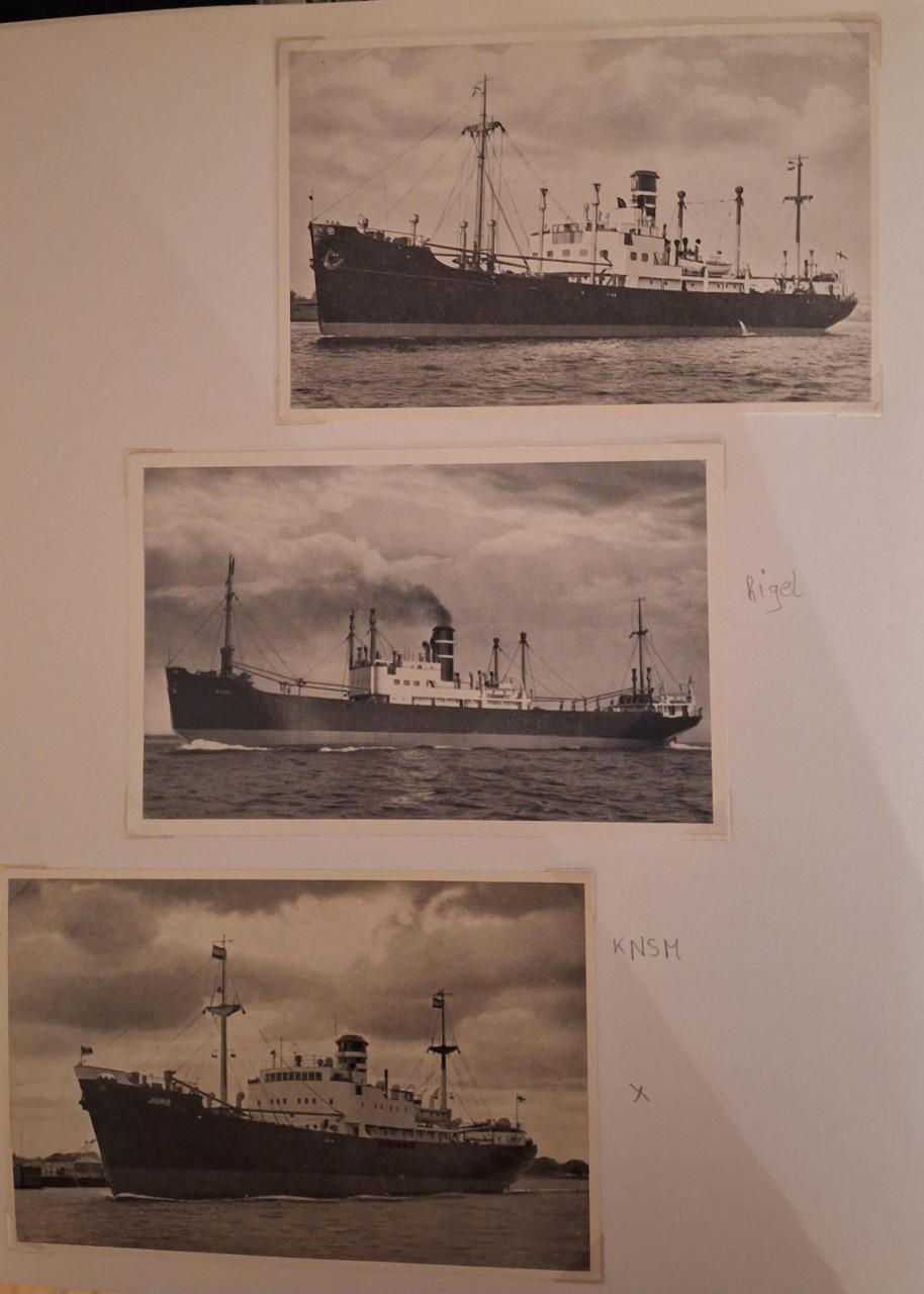 Postkaarten van oude schepen