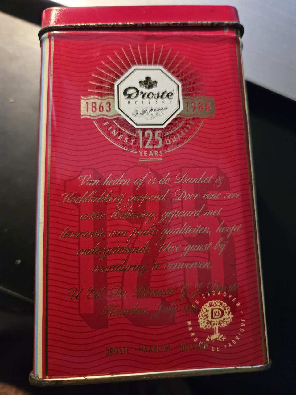 Droste jubileum blik 125 jaar  (1863 - 1985).