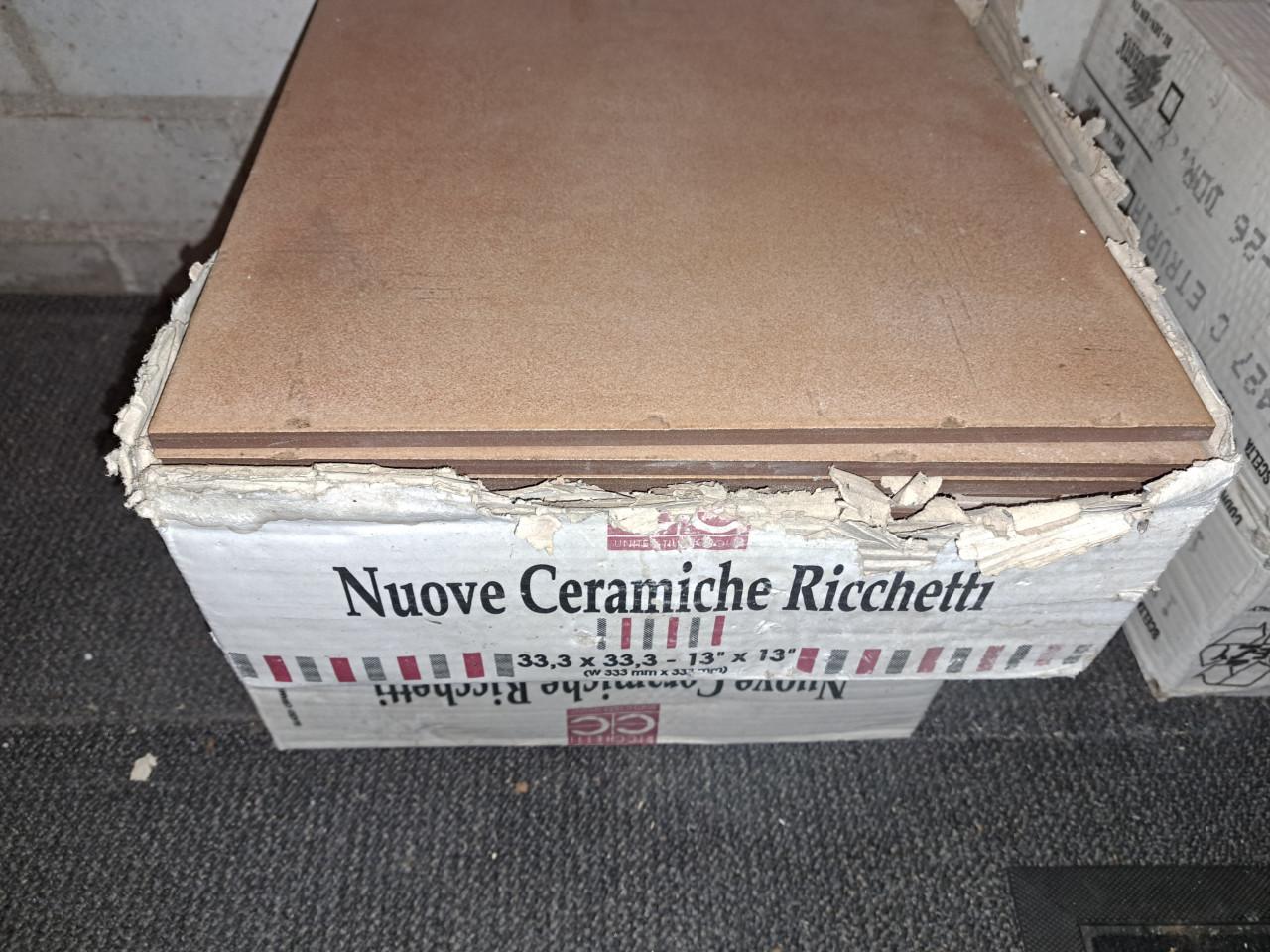 15 m2 splinternieuwe RICCHETTI vloertegels aangeboden!