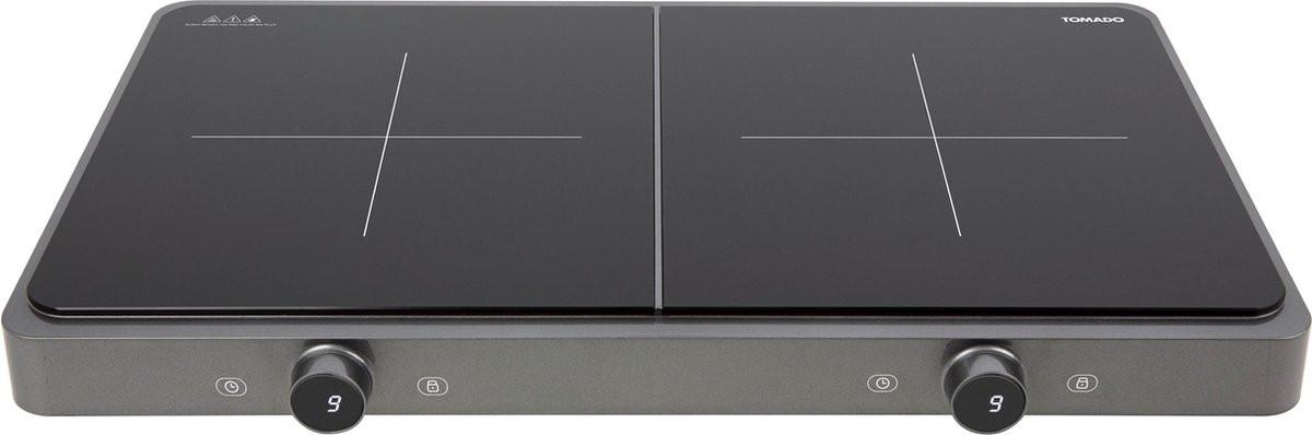 Dubbele Inductie kookplaat 2 kookzones Boostfunctie 3000 W Normale stekker