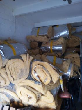 Glaswol isolatie rollen