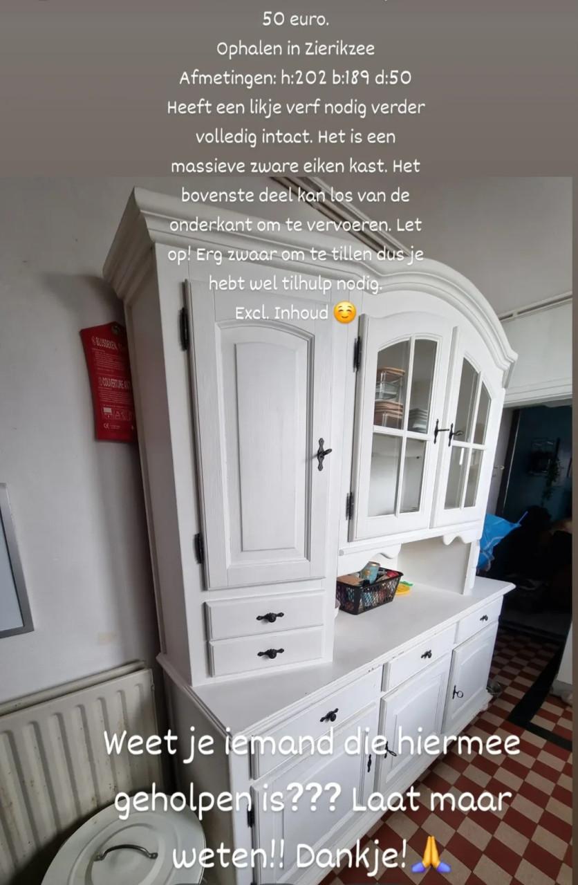 Witte Kast met veel laatjes in prijs verlaagd!!