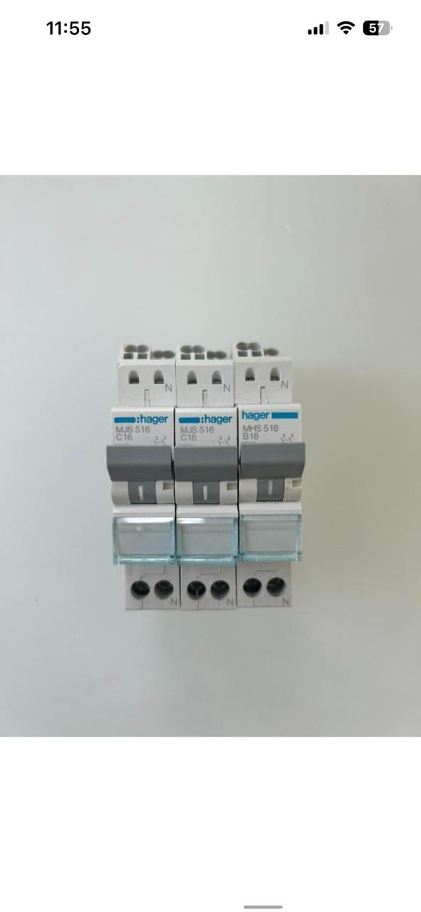 Installatieautomaten B16/C16/C25 (Hager,Merlin Gerin & EMAT)