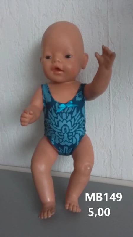 Baby born / babyborn badpak . Opbrengst KiKa. Poppenkleertjes.