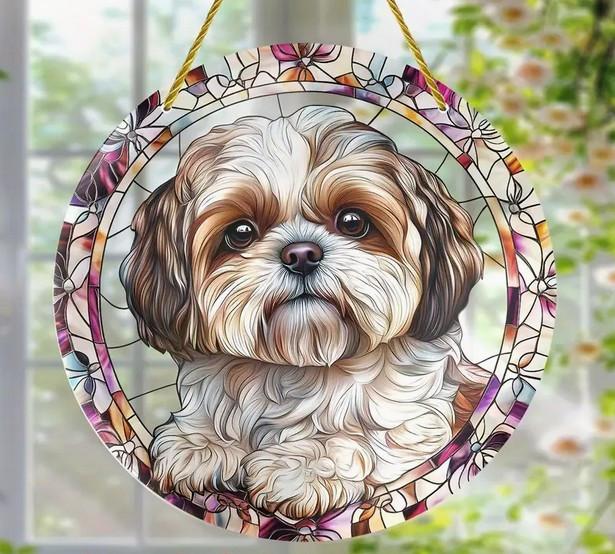 Wandhanger shih tzu - boomer hondje