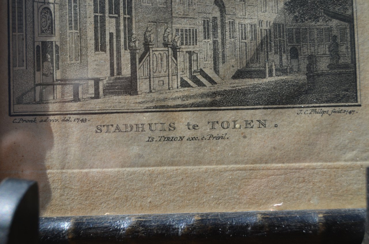 Etsje stadhuis te Tolen 1747 Tirion