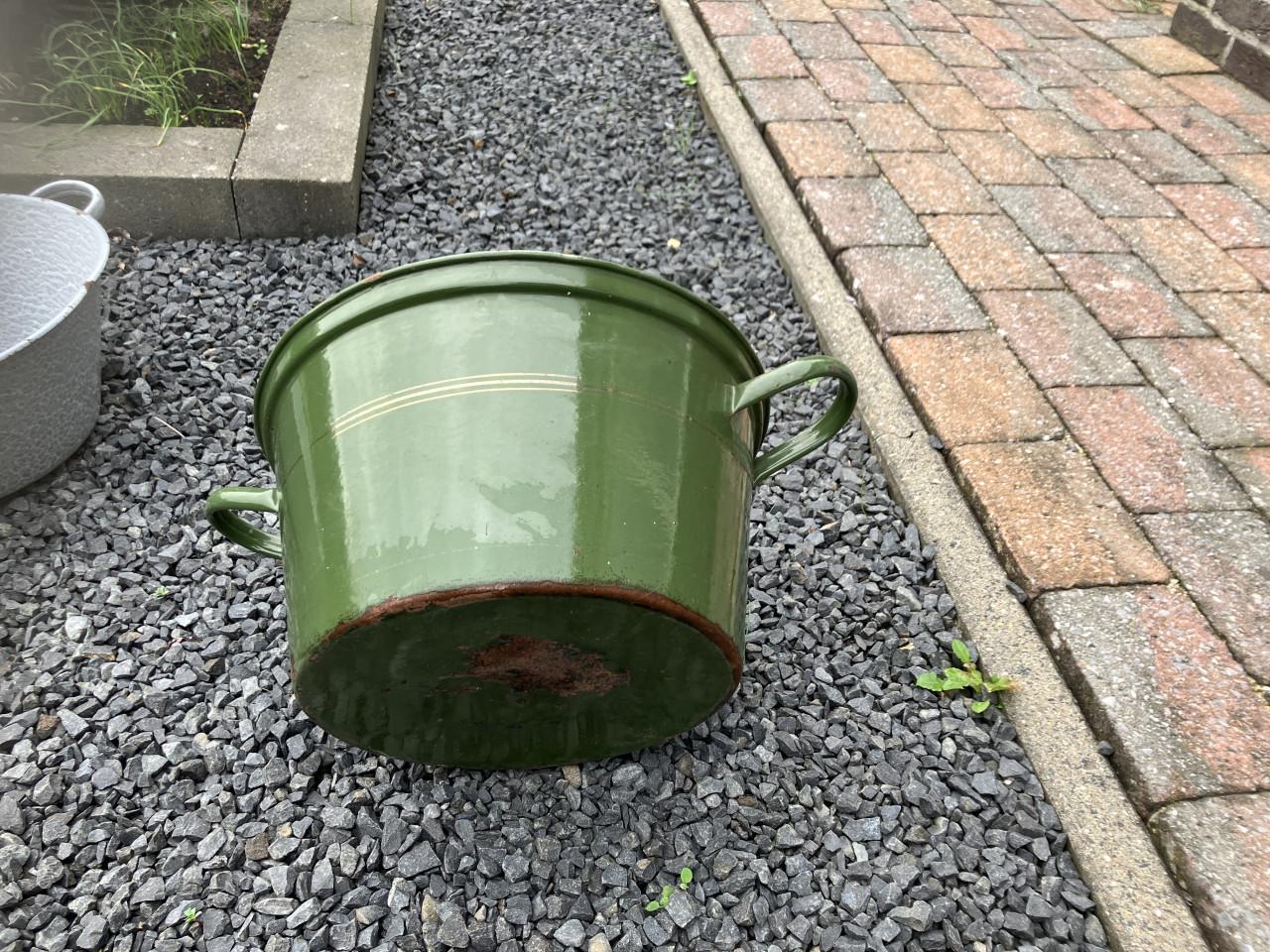 Emaille wasteil / bekken 2st.