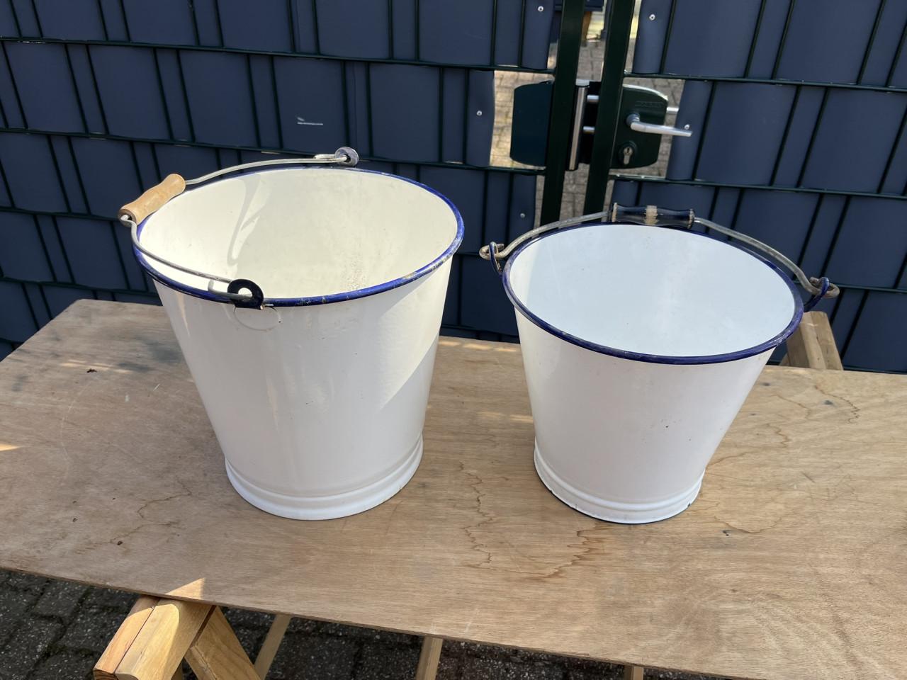 2 Emmers Emaille Wit