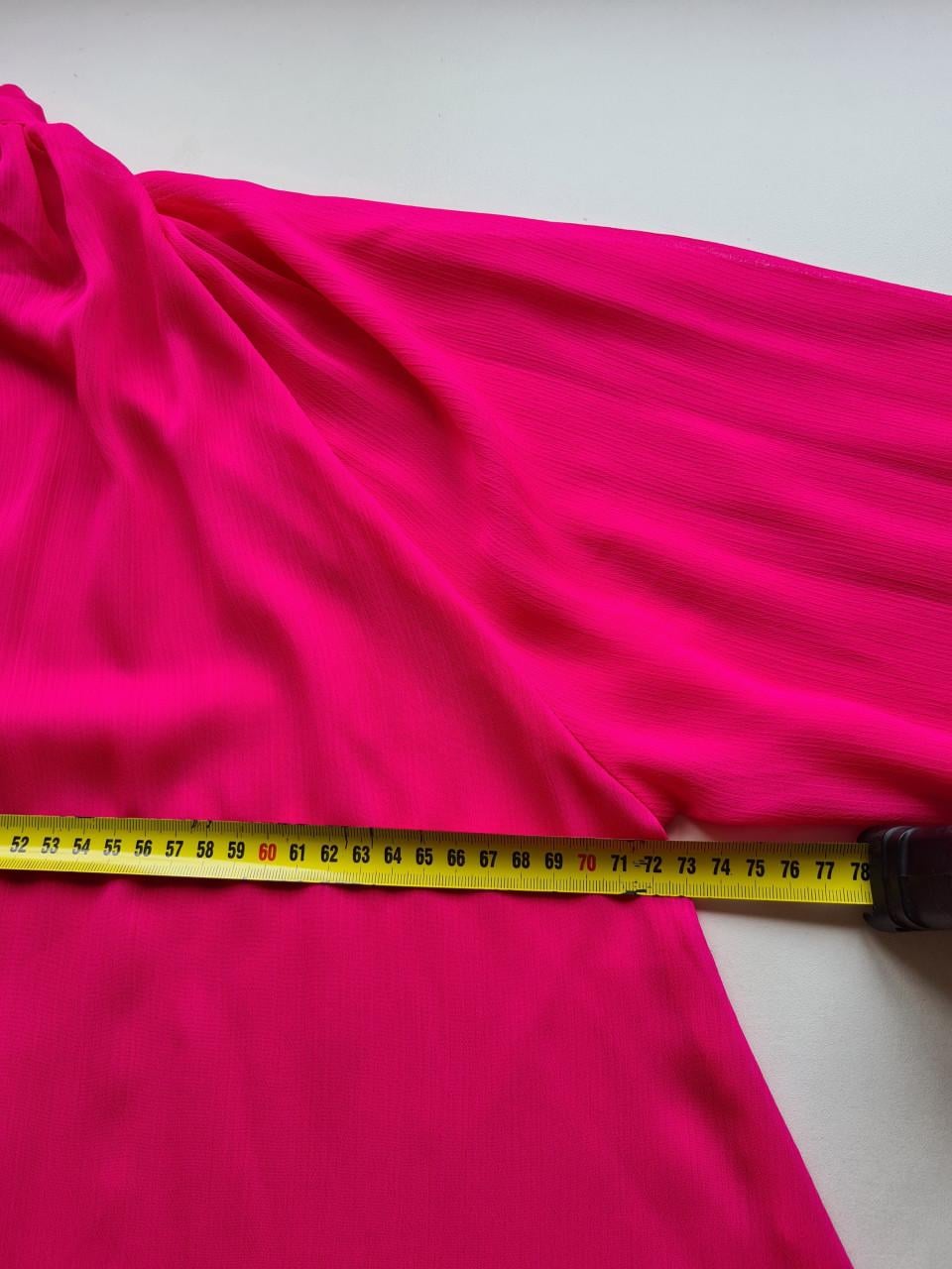 Fuchsia Roze Blouse met Strikdetail - Maat M tot XL