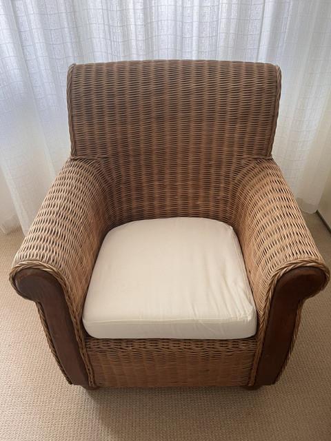 Rieten / rotan fauteuil
