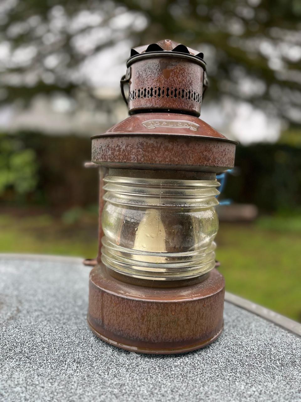 Vintage scheepslamp - buitenlamp van Toplicht