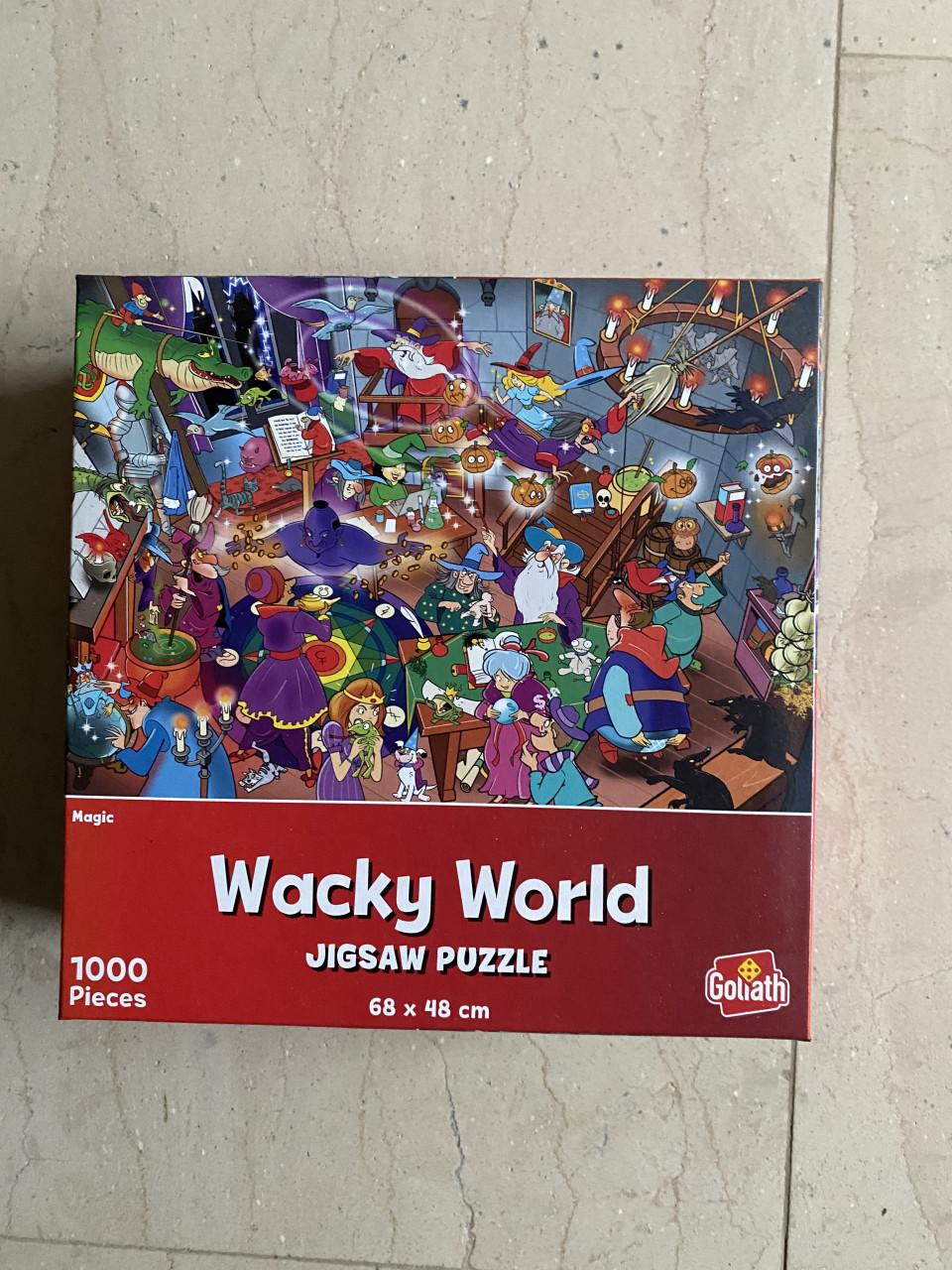 Puzzel Wacky World Jigsaw Puzzle Magic z.g.a.n. slechts 1 keer gelegd
