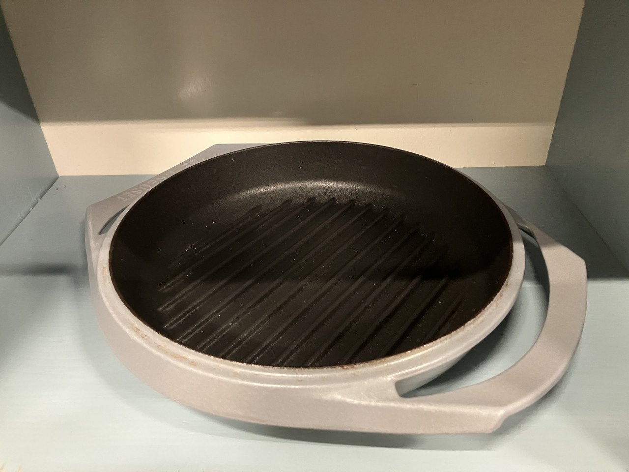 Unieke Le Creuset braadpan 26cm met grilldeksel, izgs