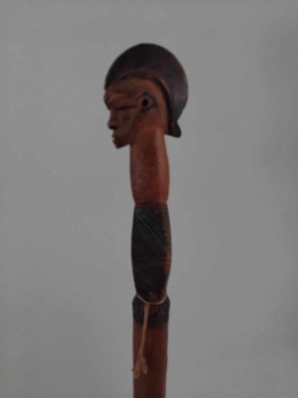 Uniek Antiek Ceremoniële Ethiopische Statusstok