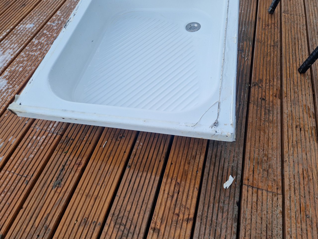 Kunsstof douche bak