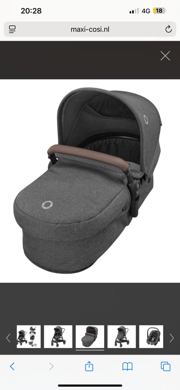 3 in 1 kinderwagen zelia S maxicosi + gratis isofix