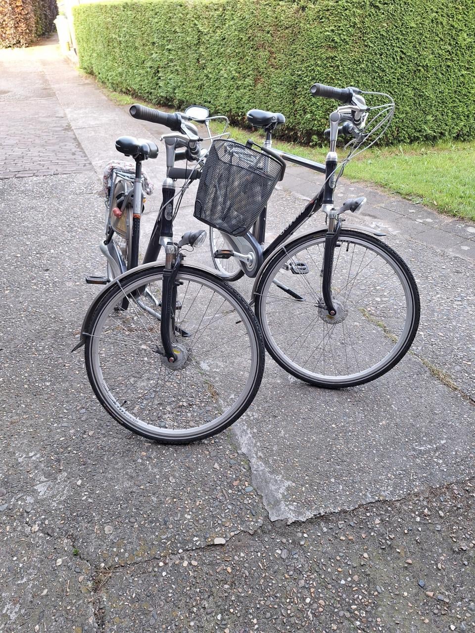 Dames en heren fiets