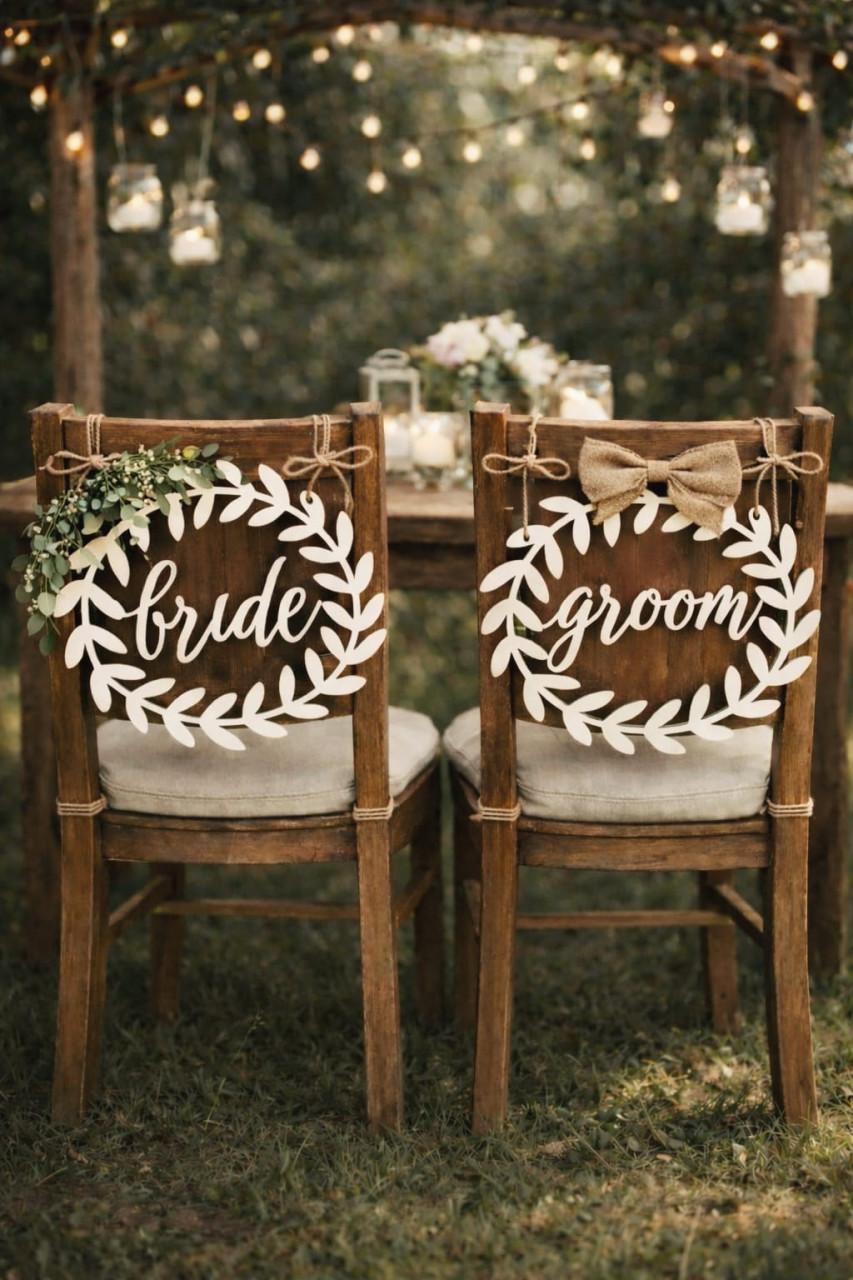 Bride & groom - hangers