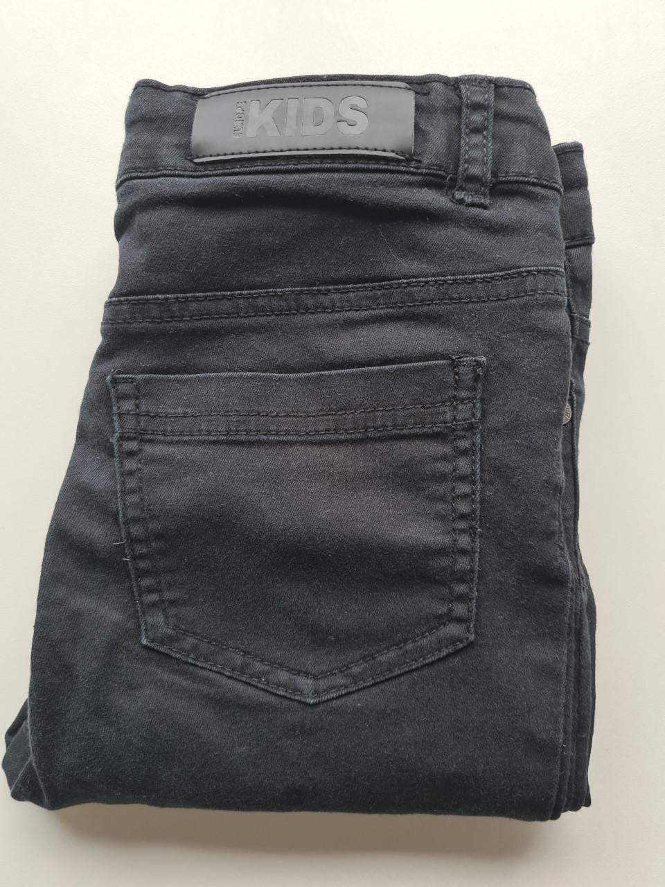 Zwarte spijkerstof Flared broek Kids Mt 140