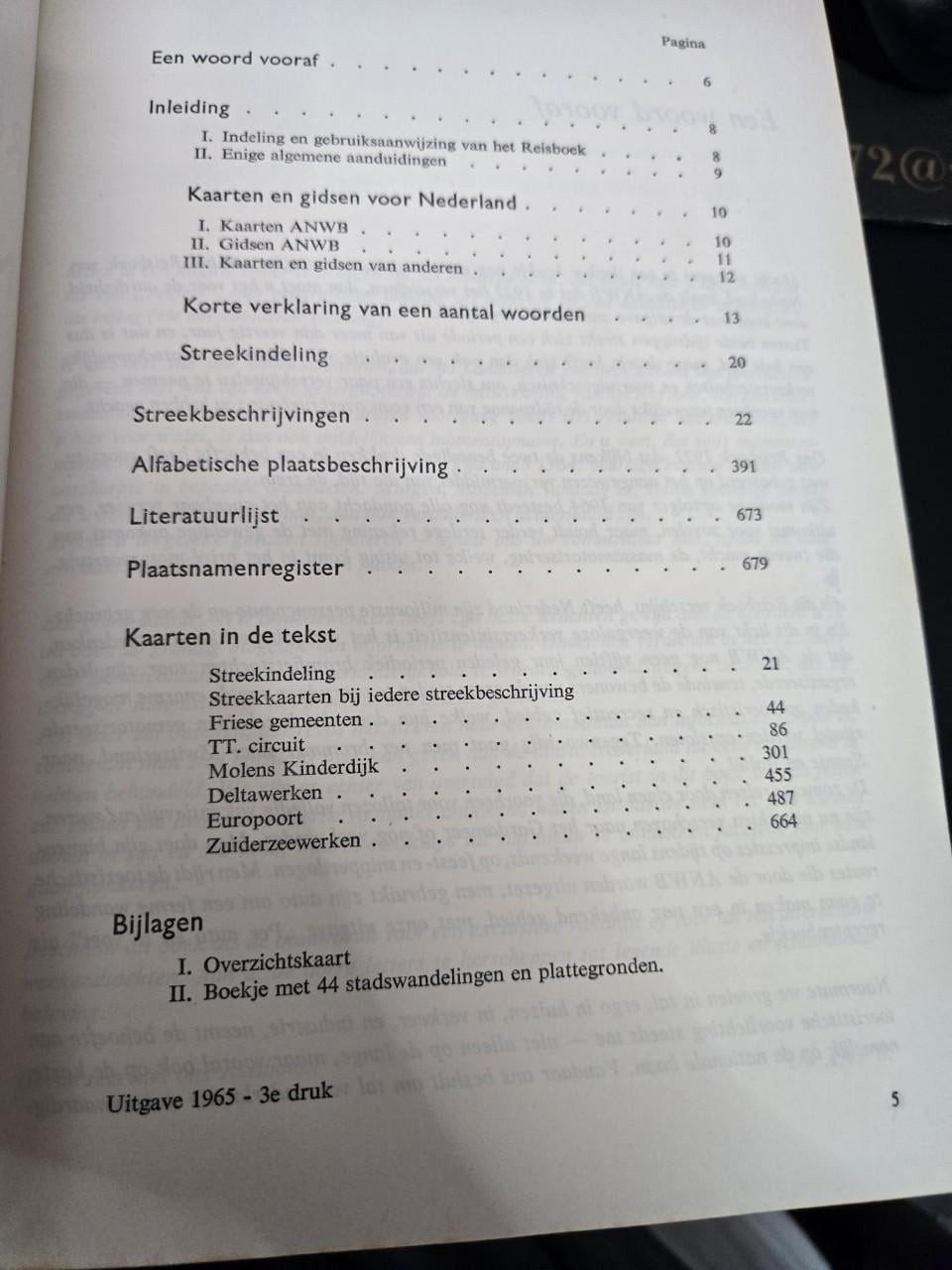 Reisboek voor Nederland uitgegeven door de ANWB, 3e druk 1965