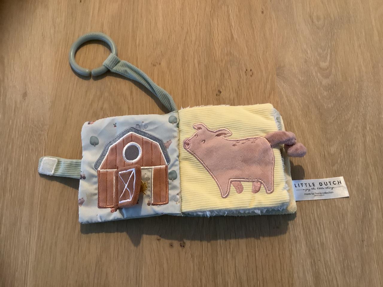 Little Dutch - Stapeltoren, Houten Auto’s, Stoffen Baby Boekje