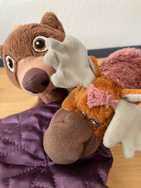 2 x originele Disney Knuffel- Brother Bear
