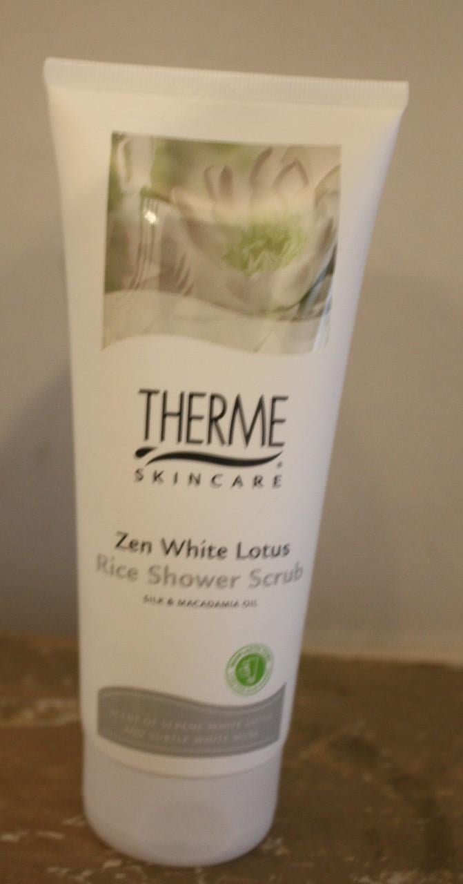 Therme zen white lotus rice shower scrub