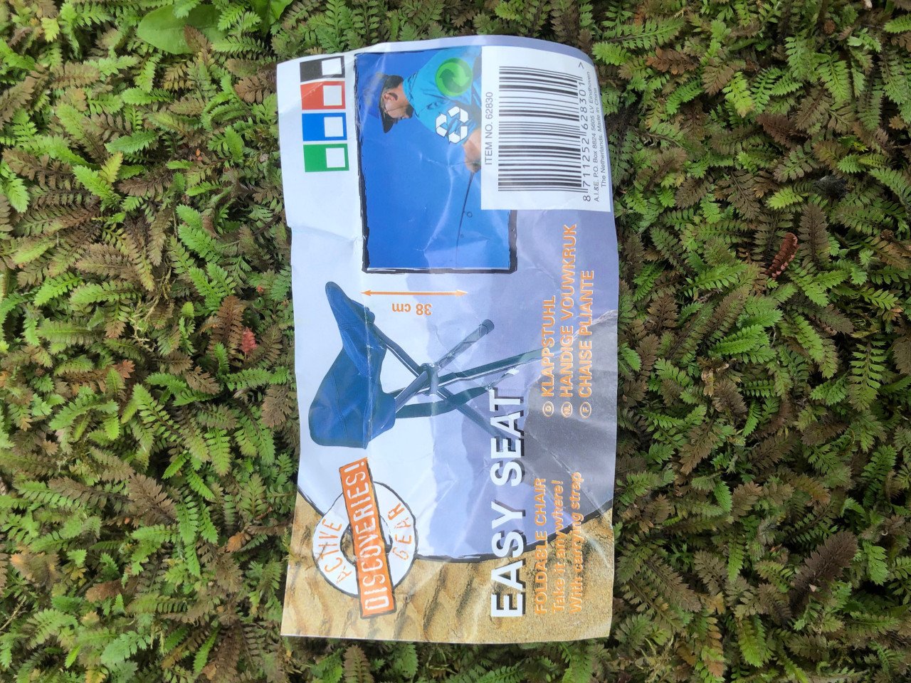 Inklapbaar krukje.
