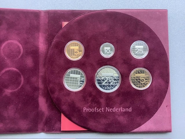 Nederland, Proofsets 1996 t/m 2001 in cassette.