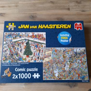 Puzzels Jan van Haasteren 2x1000st  Kerstkoopjes/Black Friday