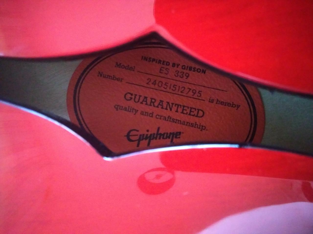 Epiphone ES-339 Inspired by Gibson Cherry Red 2024 z.g.a.n. 350 euro!