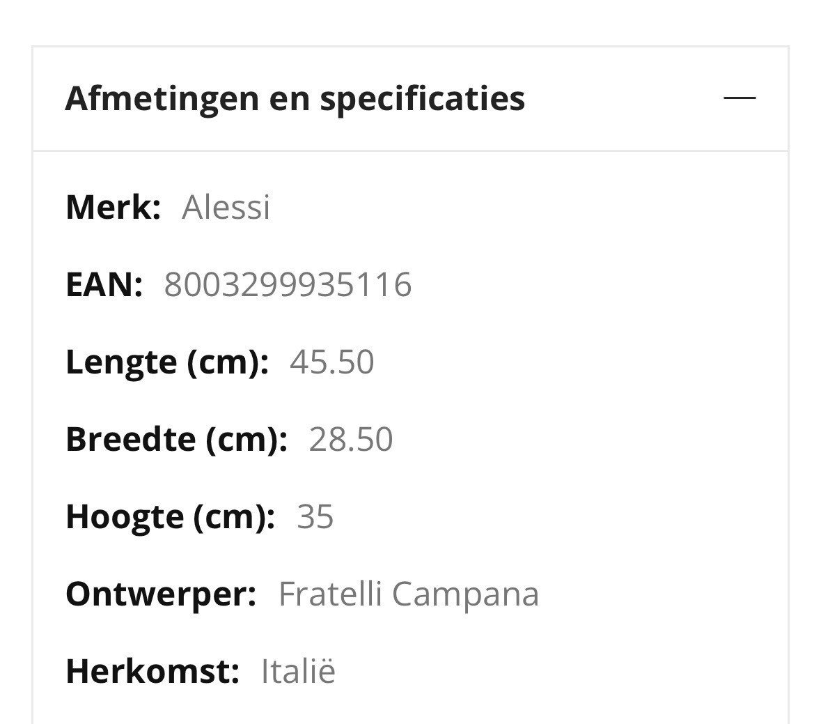 Tijdschriften rek Alessi
