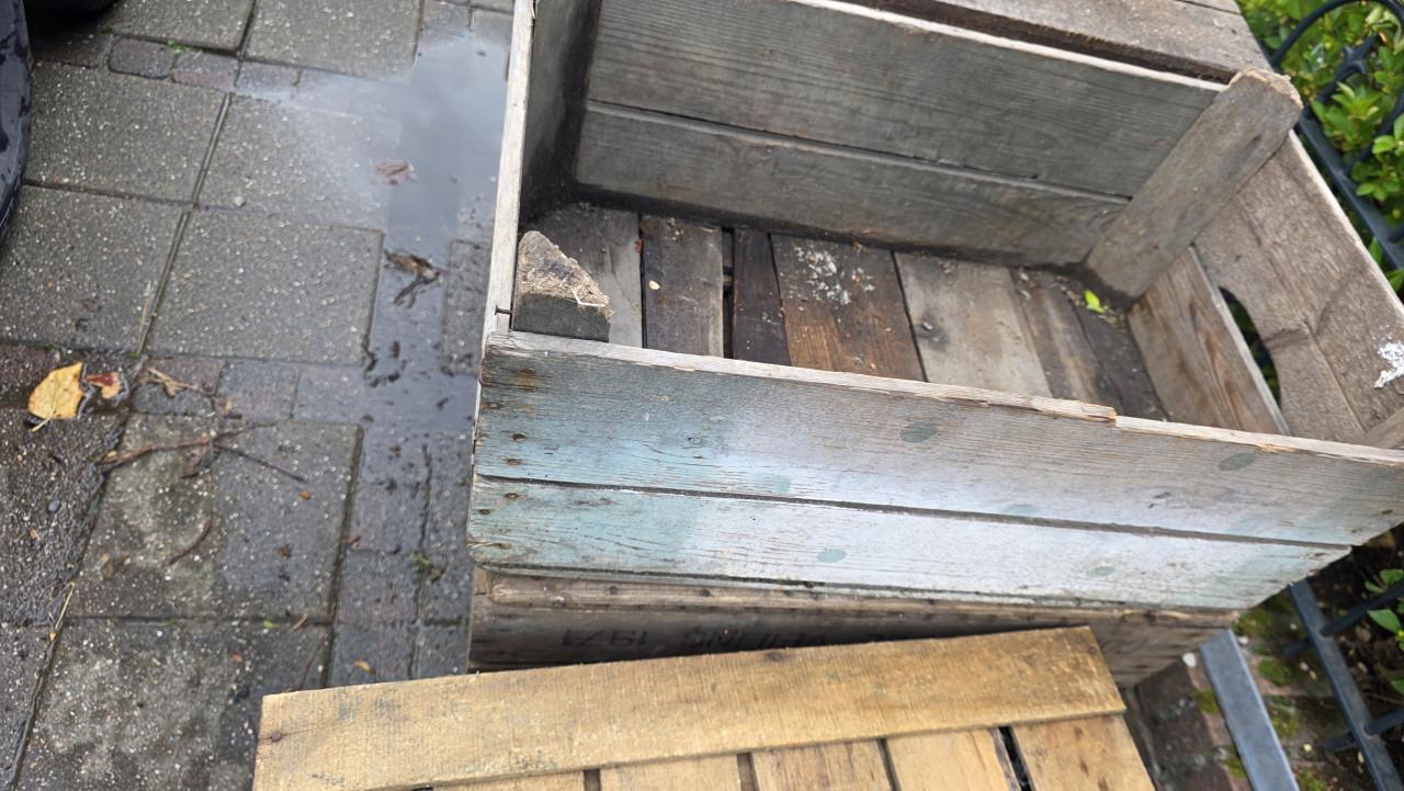 4 stuksDecoratie kisten 3/4 kist