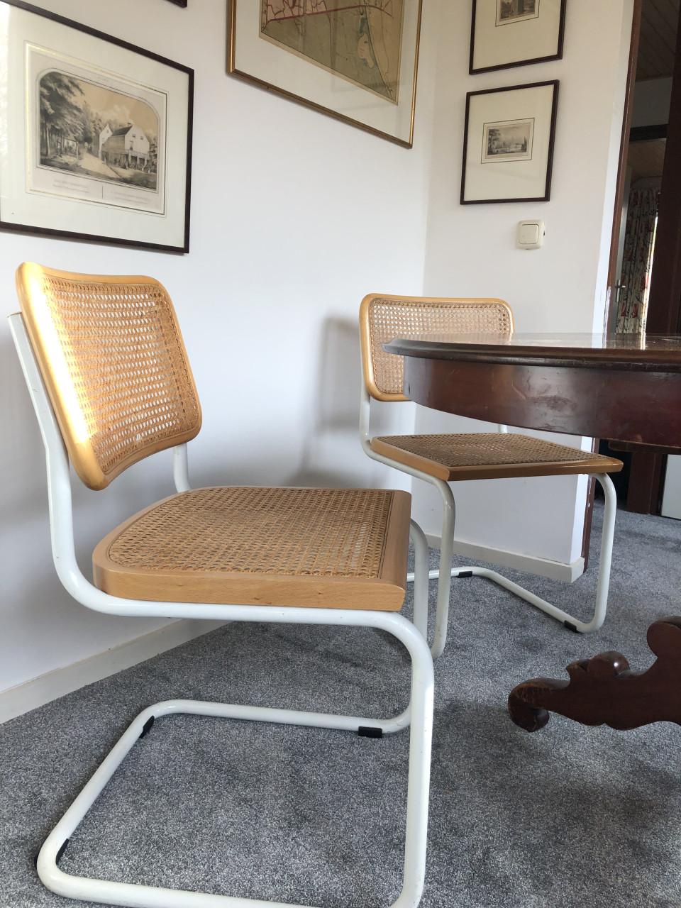 Thonet stoelen wit. 4 stuks