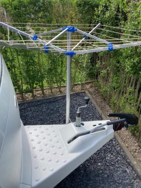 Droogmolen voor op dissel