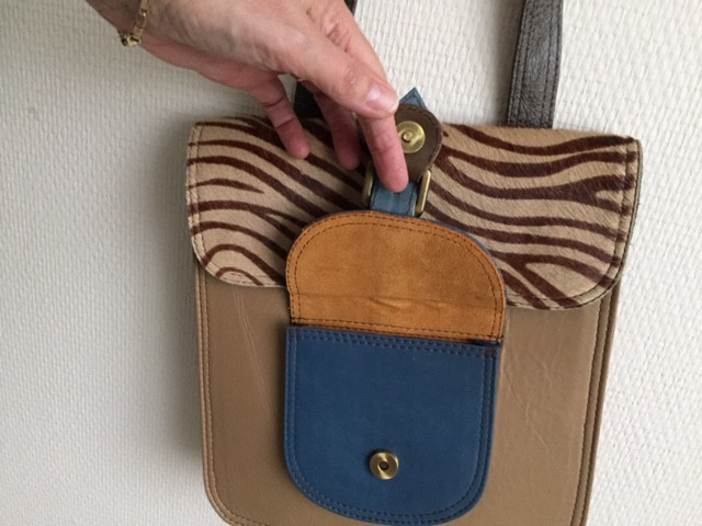 Hand schoudertas. Uniek exemplaar