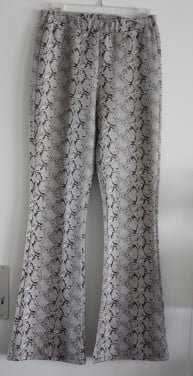 Slangeprint  broek maat s