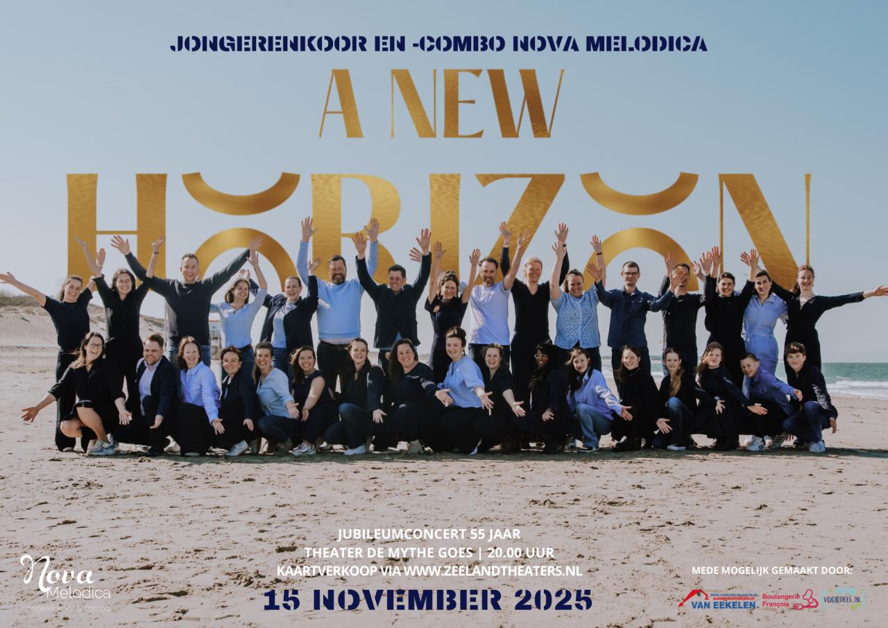 JONGERENKOOR EN -COMBO NOVA MELODICA VIERT 55-JARIG JUBILEUM