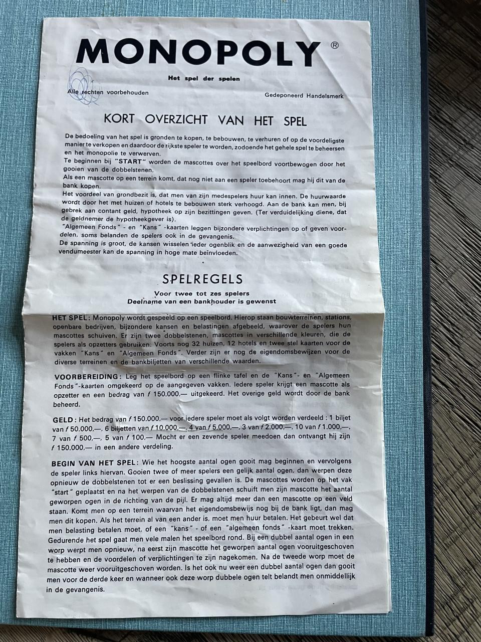 Monopoliespel vintage