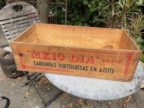 Houten sardine kist