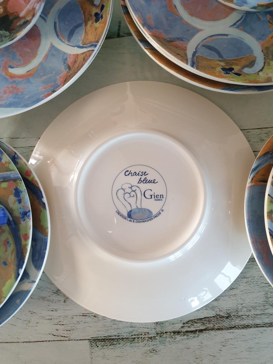 Kop en schotels Gien "Chaise bleue"