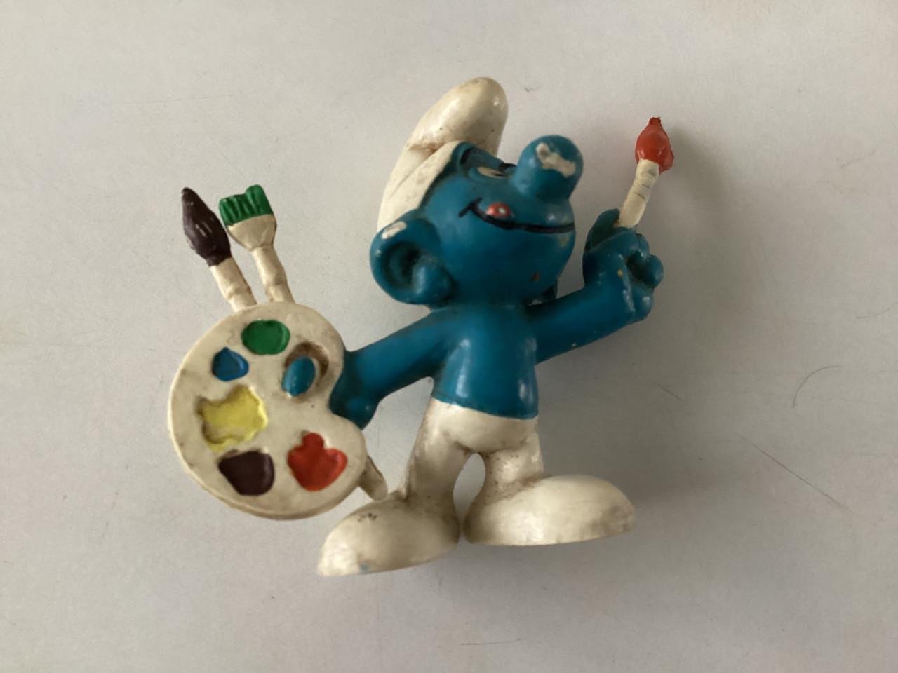 Verschillende Smurfen. Merk: Schleich/Peyo.Materiaal:rubber.Hoogte: +/- 5cm