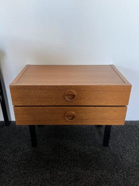 Set; bed, nachtkastjes,tafeltje Retro, vintage