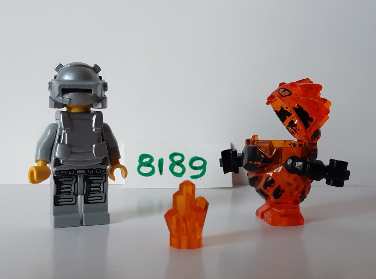 Lego Power Miners 8189: Rock monster Firax en Magma Mech