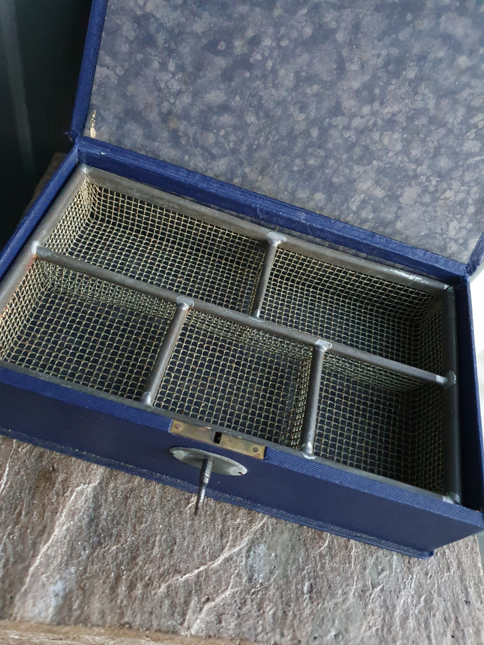 Leuk vintage cassa geldkistje, made in Italy, incl sleutel, goede staat...