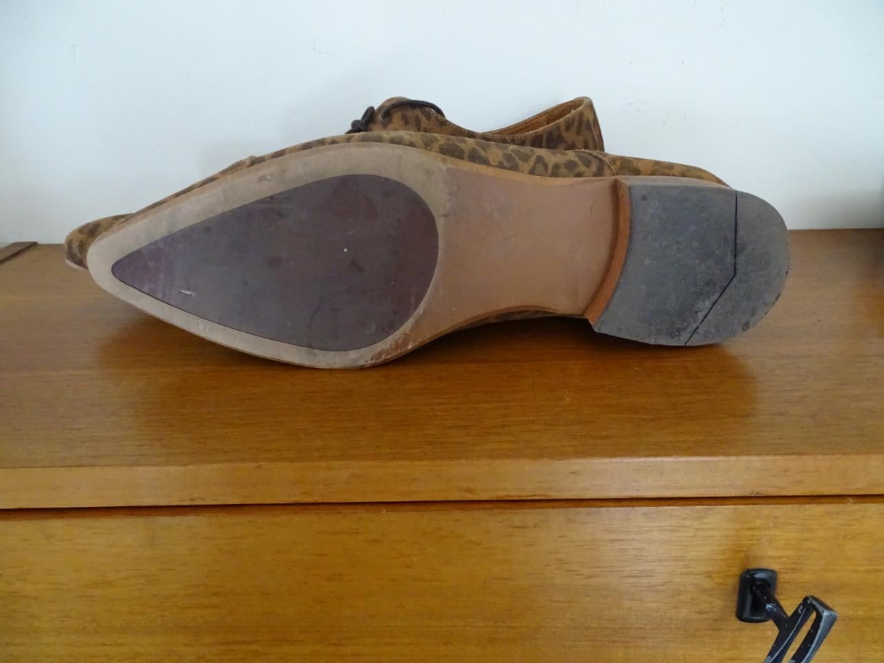 Hippe Italiaanse schoenen Panter print Mt 45 heren schoenen