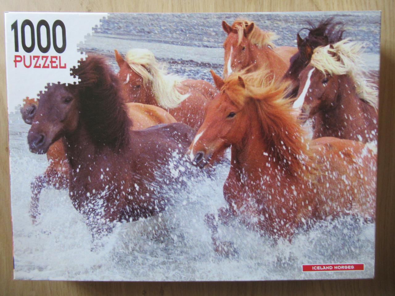 7 verschillende volledige leuke puzzels van 1000 stukjes, zo goed als nieuw
